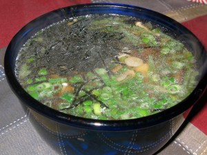 Sansai Udon with Enoki Mushrooms and Scallions