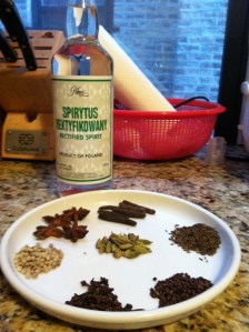Spice mix for tangelo bitters